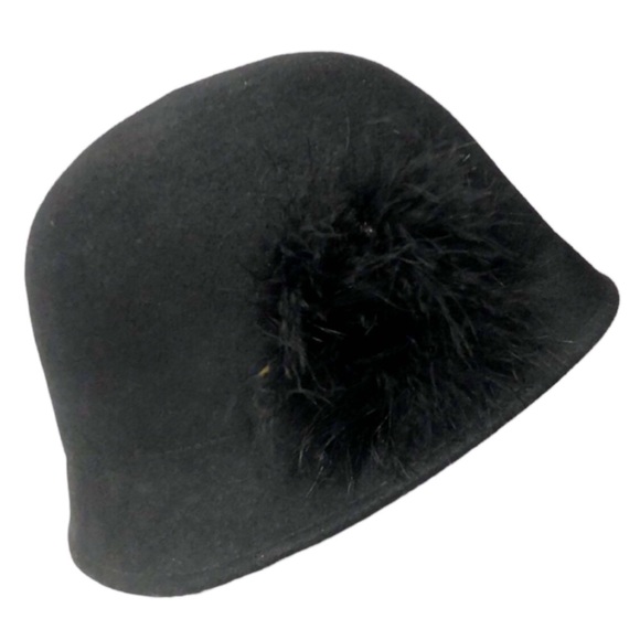 Croft & Barrow Black Wool Cloche Hat - Picture 6 of 11
